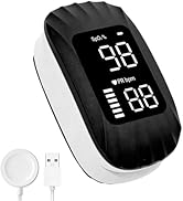 Pulse Oximeter Rechargeable with Magnetic Wireless Charging, Fingertip Pulse Oximeter SpO2 Oxygen...