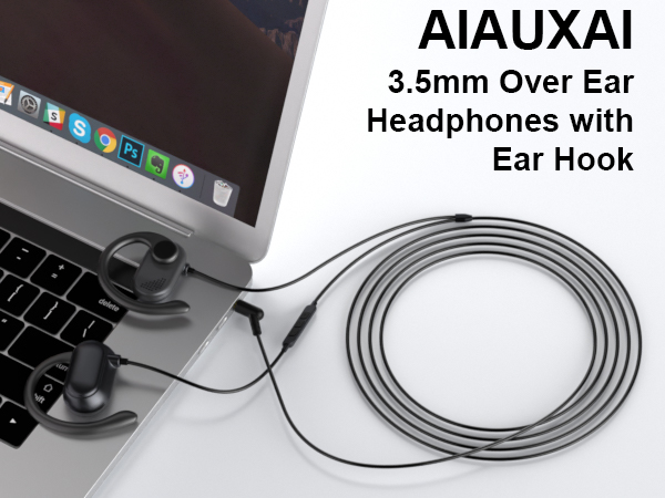 Open Ear Headphones Wired for Laptop PC