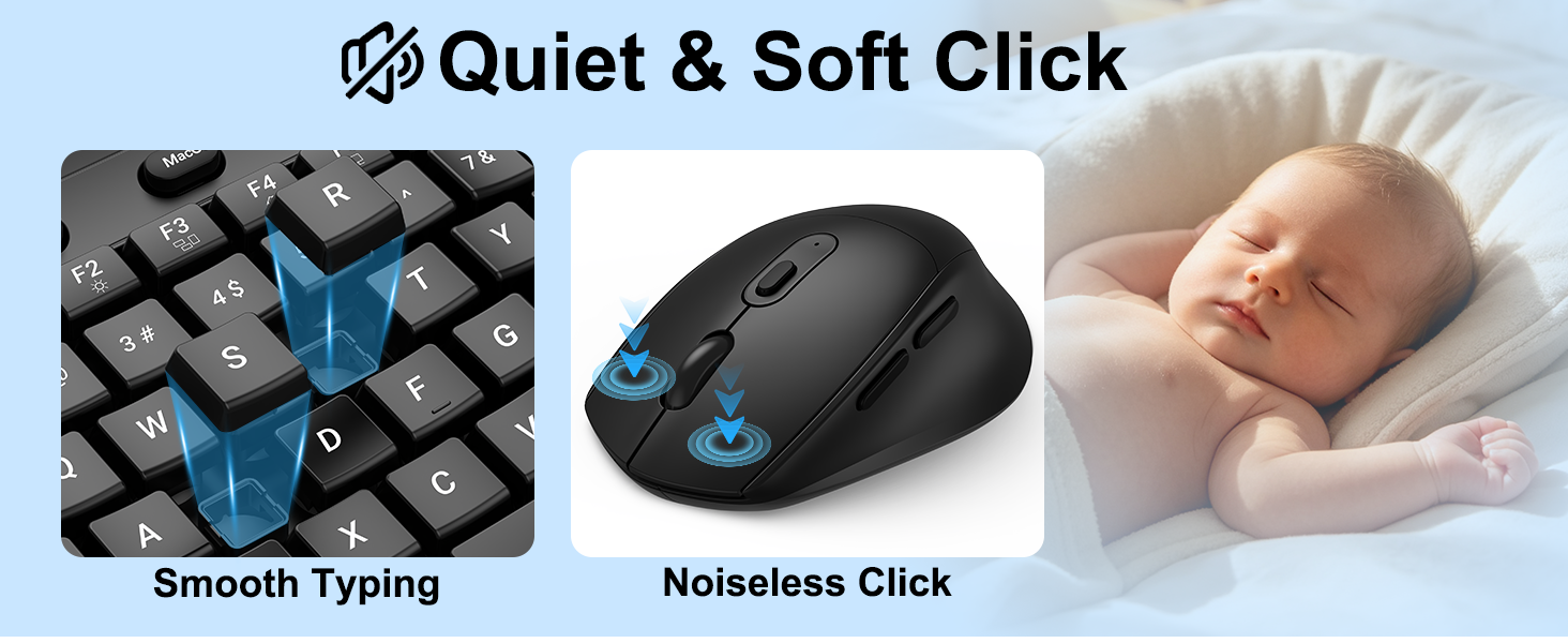 Quiet & Soft Click