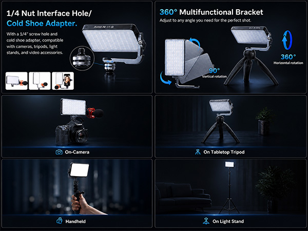 camera video light