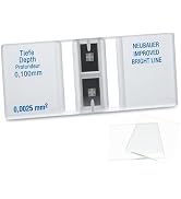 GAVKVAY Improved Neubauer Bright Line Hemocytometer, Dual V-Slash Loading Grooves Cell Counting C...