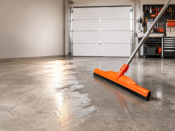long handle squeegee for garage cleaning