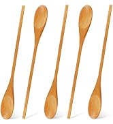 MORGLES 5Pcs Wooden Spoons for Cooking, 12 Inches Large Wood Spoons for Mixing, Tasting, Stirring...