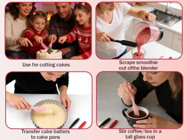 Small Silicone Spatulas Bulk is easy to Clean,stains rinse off instantly with water