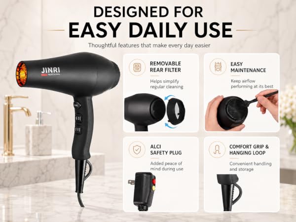 JINRI Infrared Hair Dryer