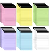 24 Pack Small Notepad Colored Note Pads 3x5 Mini Notepads Pocket Notepad Server Note Pad Lined Pa...