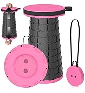 PLOGGING 2025 Upgraded Portable Folding Stool, Collapsible Stools, 440lbs Max Weight, Lightweight...