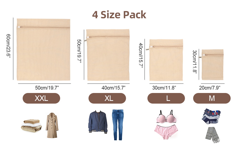 4 size pack