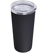 GGQ 20oz Travel Coffee Tumbler Food-Grade 304 Stainless Steel Vacuum Insulated Double Wall Leak-P...