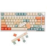 GK GAMAKAY 145 Keys Summer Love Theme Keycaps Set, Cherry Profile PBT Dye-Sub Double-Shot Keycap ...