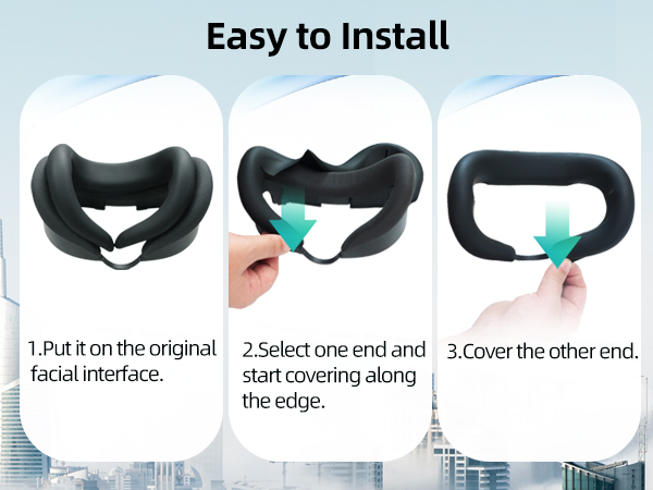 meta quest 3 silicone face cover