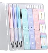 Four Candies Pastel Mechanical Pencil Set - 3PCS 0.5mm Mechanical Pencils with 360PCS HB Lead Ref...
