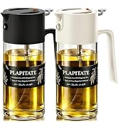 PLAPITATE 2Pcs 17oz Premium Olive Oil Sprayer for Cooking, 2 in 1 Glass Olive Oil Dispenser Bottl...