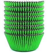 Eoonfirst Green Foil Cupcake Case Liners Easter Baking Muffin Paper Cups 200Pcs