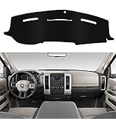 SHINEHOME Dash Cover Mat Compatible with 2010 2011 2012 2013 2014 2015 2016 2017 2018 Dodge Ram 1...
