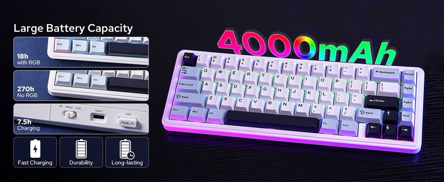 white gaming keyboard