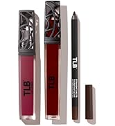 The Lip Bar Vegan Lip Kit, with Straight Facts Lip Liner, Rich Auntie Liquid Matte Lipstick, and ...