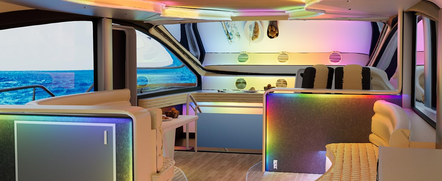 RGBIC COB LED Strip 12v 18ft