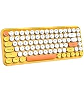 FELICON Wireless Bluetooth Keyboard Mini Portable 84-Key Keyboard Compatible with Android, Window...