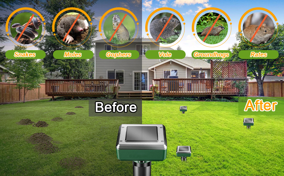 mole repellent solar powered