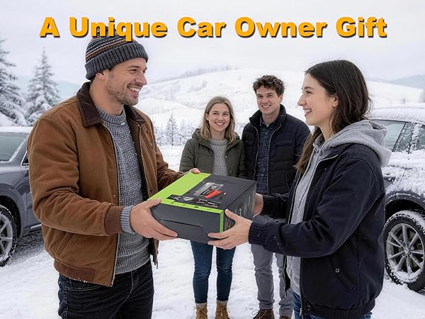 All-In-One electric jump starter for car (arrancador de batería para auto), best gift for driver’s