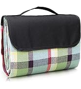 Extra Large Picnic & Outdoor Blanket Dual Layers for Outdoor Water-Resistant Handy Mat Tote Sprin...