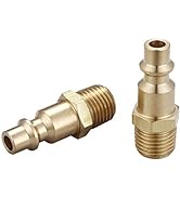 T TANYA HARDWARE Air Hose Fittings And Air Coupler Plug, Air Compressor Quick-Connect MNPT Male P...