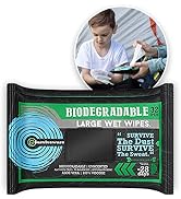 Surviveware Flushable Wipes for Adults, Men or Women - Unscented Wet Wipe for Face