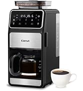 Gevi Grind & Brew Coffee Maker 10 Cup, Built-In Burr Grinder Drip Coffee Machine, Programmable To...