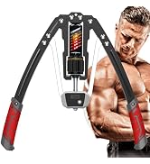 EAST MOUNT Twister Arm Exerciser with Counter Display-Adjustable 22-440lbs Hydraulic Power, Home ...