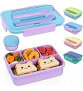 Caperci Bento Box for Kids - 50oz Larger Lunch Box Containers for Kids, Reinforced Leakproof, Bui...