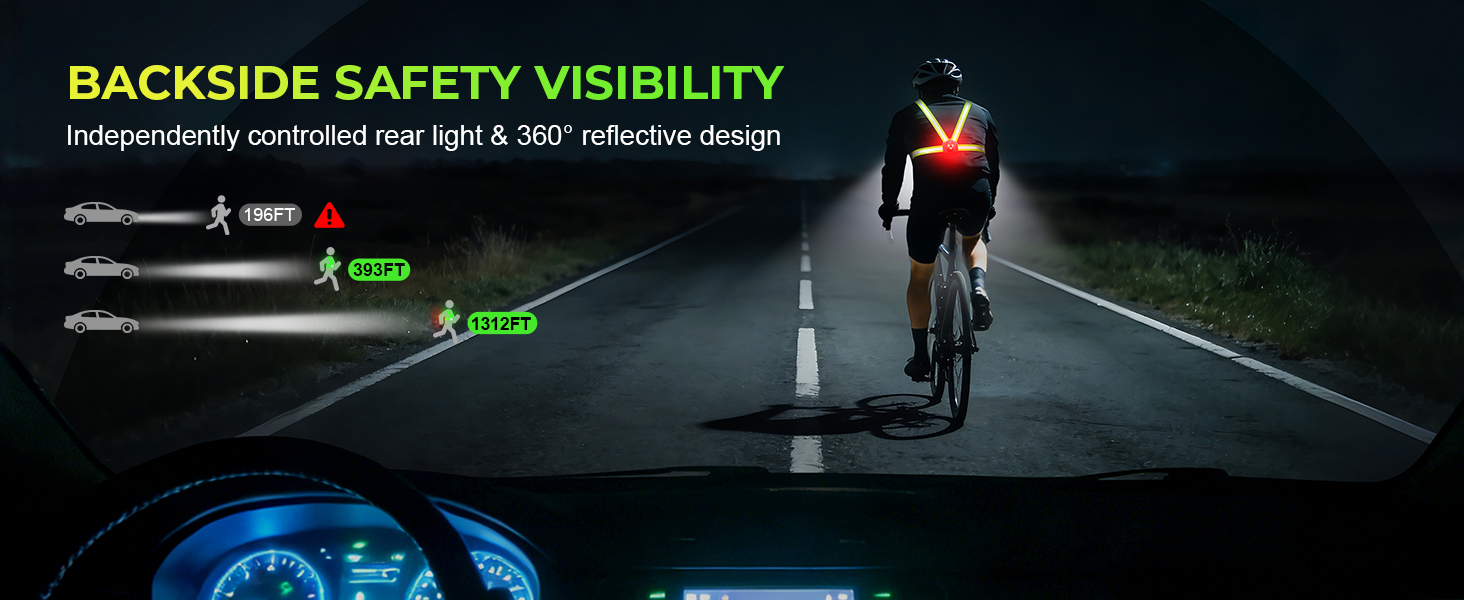 for Night Walking/Jogging, 4-25Hrs Runtime
