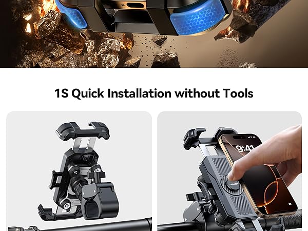 motorcycle cell phone holder