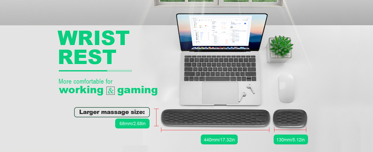 Keyboard and Mouse Set for Wrist Rest