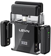 LEVN Microphone for iPhone, Wireless Lavalier Microphone (2 TX + 2 RX + Charging Case), Mini Mic ...