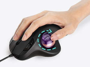 trackball mouse track ball thumb wired roller rollermouse rollerball ergonomic stationary