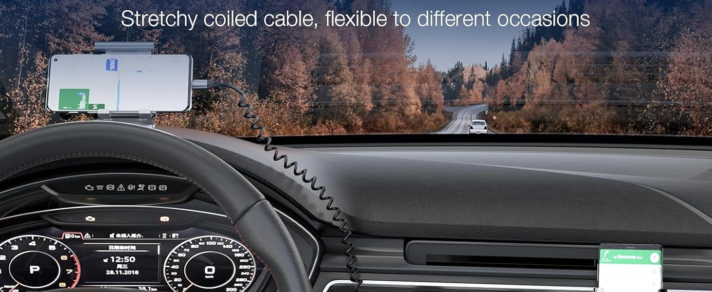 Retractable Coiled design spiral usb c to usb c cable 1.5ft 3ft 4ft 5ft 6ft 5.9ft