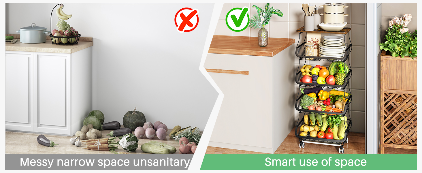 kitchen storage cart