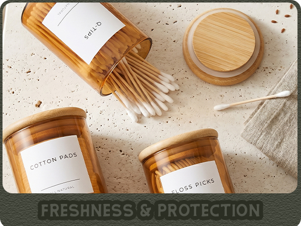 round holder bamboo q tip lid vanity and tray qtip pads ball swab pad