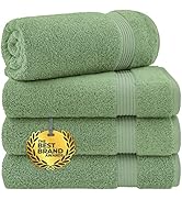 Cotton Paradise Bath Towels, 100% Turkish Cotton 27x54 inch 4 Piece Bath Towel Sets for Bathroom,...
