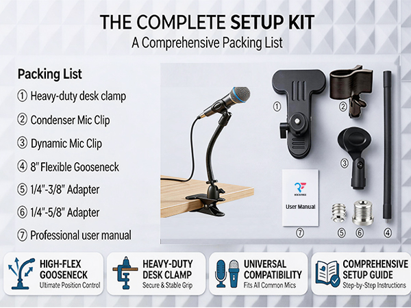 mic holder for table