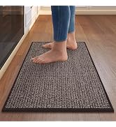 QiCaiJia Kitchen Rugs and Mat Non Slip Washable, Super Absorbent Kitchen Mats for Floor, Rubber B...