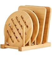 AlftoTrivets for Hot Pots and Pans, Bamboo Trivet Hot Pads for Kitchen Counter, Trivet Stand Mat ...