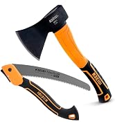 The Original KSEIBI Camping Hatchet with New new Folding Camping saw