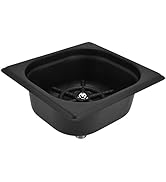 Glass Rinser, Square Stainless Steel Automatic Cup Washer Cleaner Quick Rinser Kitchen Sink Acces...