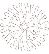 Naler 120PCS Christmas Ornaments Hooks, Stainless Steel S-Shaped Hangers for Christmas Tree Ornam...