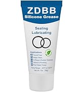ZDBB Silicone Grease tube for sealing and lubricating. Eco-friendly product for faucets, water filters, O-rings, valves, and pool pumps. Temperature range -40°F to 428°F. Net weight 1 oz.