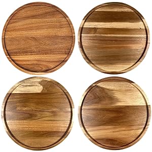 round wood tray