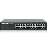 Intellinet 24 Port Gigabit Ethernet Switch - Unmanaged, 10/100/1000 Mbps Ports, Rackmount & Deskt...