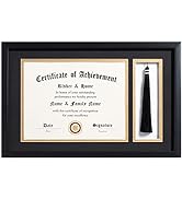 ELSKER&HOME 11x17 Diploma Frames with Tassel Holder for 8.5x11 Certificate Document Shadow Box, M...
